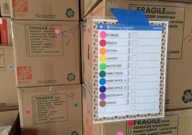 staying organized while moving