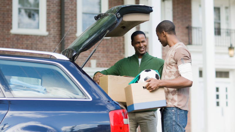 college student moving